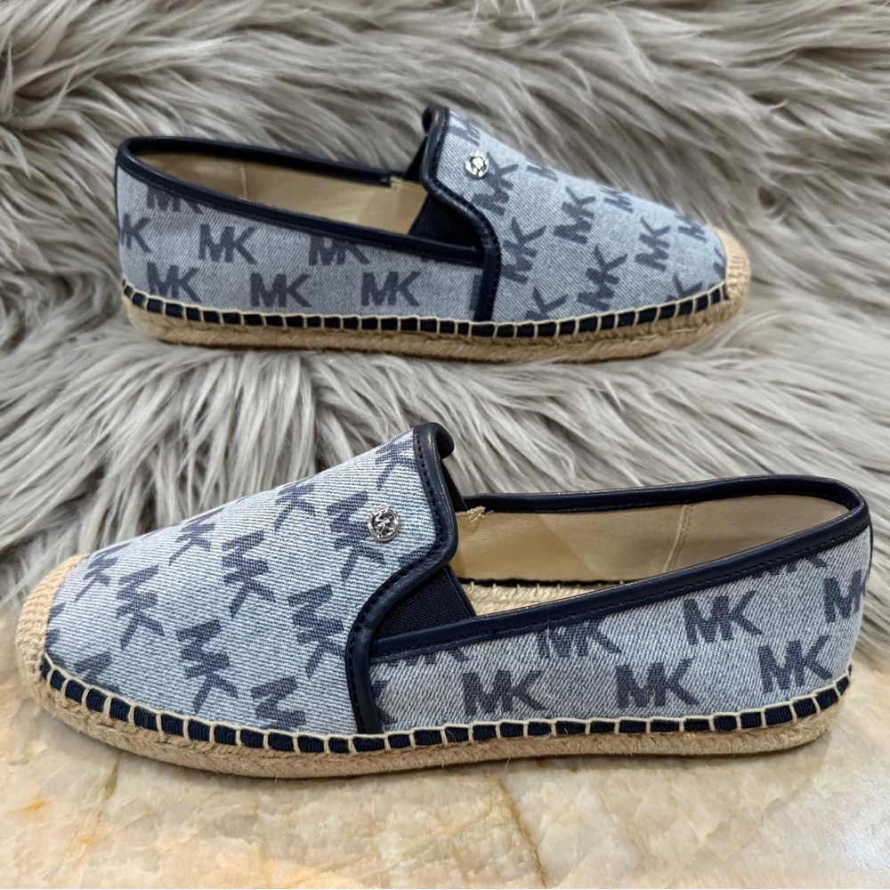 Michael Kors Hastings Logo Jacquard Slip-On
Espadrille. New